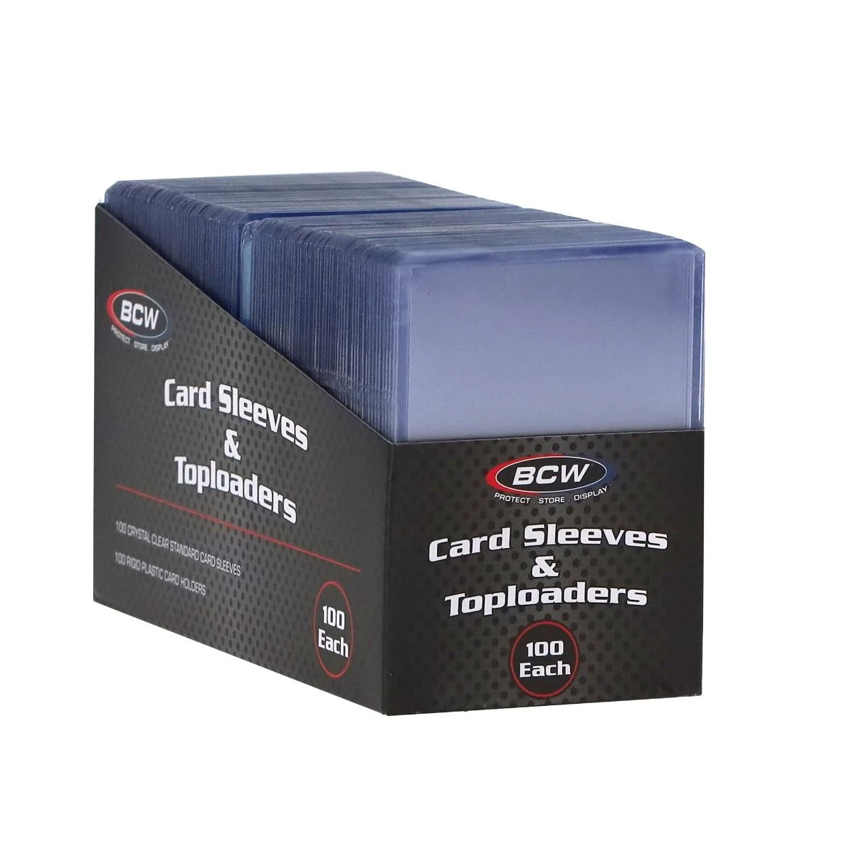 100 Toploaders + 100 Sleeves Combo Pack – Best Value Protection Kit