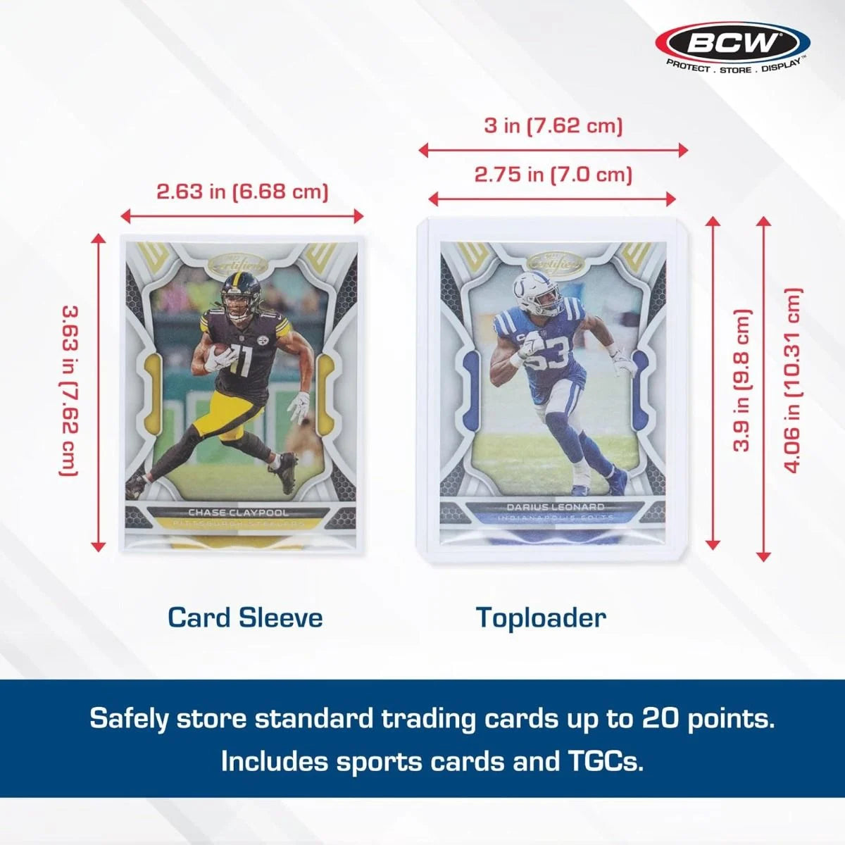 BCW Card Sleeves & Toploaders (100 Each)