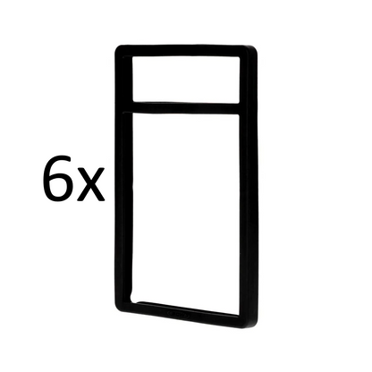 PSA Slab Bumpers (6-Pack) – Premium Black Edge Protectors for Graded Cards
