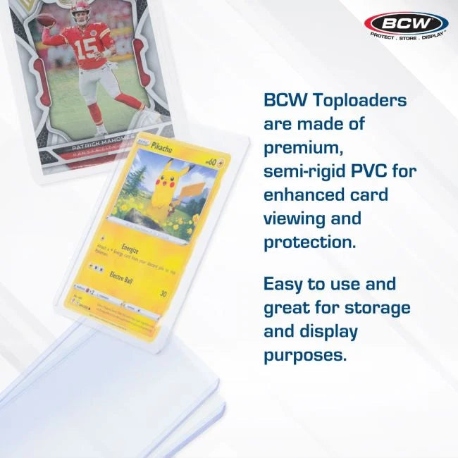 25 Ultra Clear Card Toploaders | Trading Card Sleeves | Pokémon, Sports, TCG