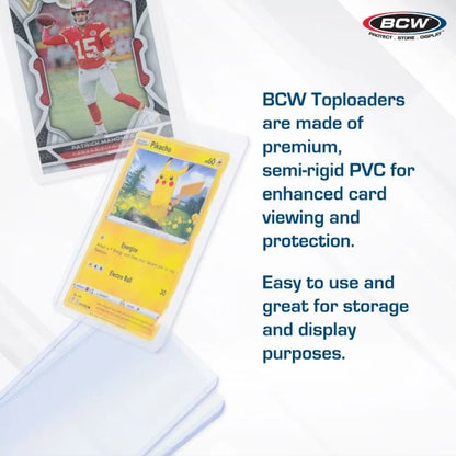 25 Ultra Clear Card Toploaders | Trading Card Sleeves | Pokémon, Sports, TCG