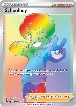 Schoolboy (Secret) 276/264  - Holofoil SWSH08 Fusion Strike - Secret Rare