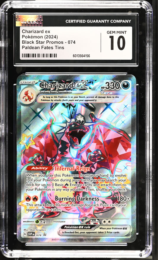 CGC 10 Charizard ex 074 Sv: Scarlet & Violet Promo Cards Holo Graded Card